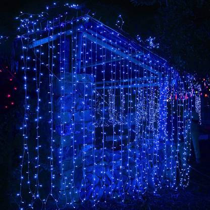 BM Ecom Traders 42 LEDs 12 m Blue Steady Bulb Rice Lights
