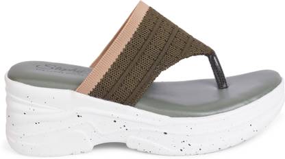Women Green Wedges