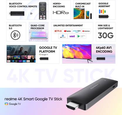 realme 4k Smart Google TV Stick