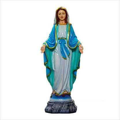 Catholic Statue World Mary Immaculate Conception Fiber Glass Statue | 10 Inch Decorative Showpiece  -  30 cm