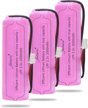 Future LiFePo4 Lithium Phosphate Battery Pack LFP 3.2v 2000mAh - Pack of 3 Lithium Solar Battery