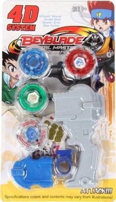 WHITE POPCORN Beyblade With Metal Fury 4D System Bey blade Spinning Toy