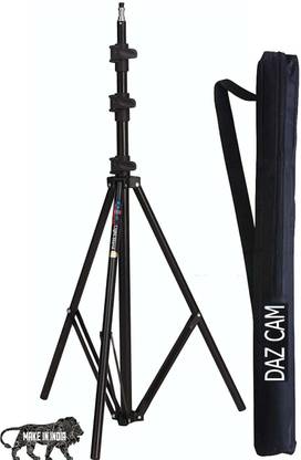 Daz Cam Heavy-Duty Light Stand (9 feet) for Ring Light, Flash, Reflector, Diffuser, Photo & Video Studio Shooting (Portable, Foldable with Carry Bag) Tripod