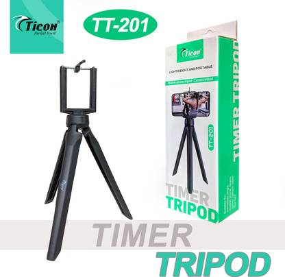 DSR Ticon TT-201 Desk Tripod Stand 1/4 screw Mount With Portable Flexible Lightweight Stand Mini Tabletop Tripod