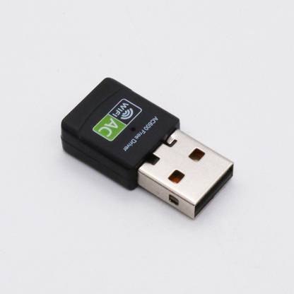 Trustify USB 5G WiFi Adapter, 600Mbps Dual Band 2.4/5Ghz Wireless Network External Receiver, Mini WiFi Dongle for PC/Laptop/Desktop (Realtek RTL8811) Black USB Adapter