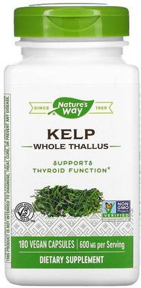 Nature's Way Kelp -- 600 mg - 180 Vegan Capsules