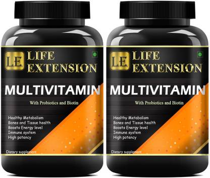 Life Extension The Real Vitamin Advanced | Multivitamins, Multiminerals (120 Capsules) Premium