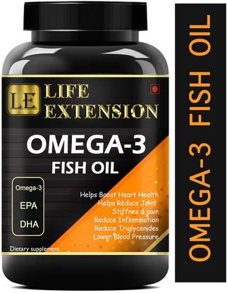 Life Extension Fish Oil Omega 3 (Triple Strength) - 1000mg Ultra