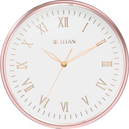 Titan एनालॉग 30 cm X 30 cm दीवार घड़ी