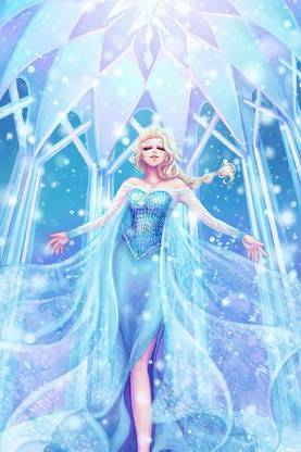 Smoky Design cartoon frozen movie fan art princess elsa wallpaper