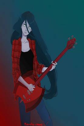 Smoky Design cartoon adventure time marceline the vampire queen wallpaper
