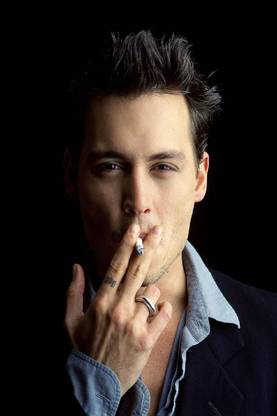 Smoky Design men johnny depp actors hd art wallpaper