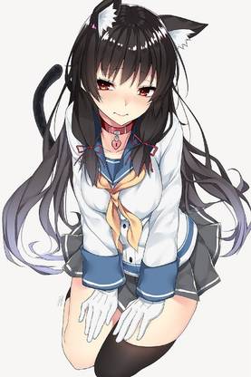 Smoky Design white background animal ears isokaze kancolle kantai collection wallpaper