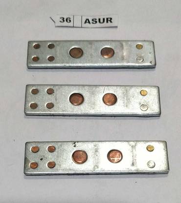 Shubh Sanket Vastu Dev Dives Asur (Vastu Remedies) Set of 3 Strip Steel Yantra