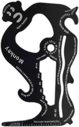 Skyble Can Opener SAM_45 Black Wine Opener | Can Opener | Unique Designer Monkey Bottle Opener Bottle Opener