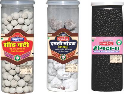 CHAMRIA sonth vati IMLI MODAK GAS GARLIK Home Made Mukhwas Mouth Freshener | Hygienically Prepared And Packed |