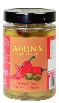 ATHINA Green Olives stuffed with Pimento Olives