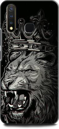 KEYCENT Back Cover for Vivo Y19, Vivo 1915 LION, THE KING OF JUNGAL, LION FACE