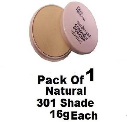 BLUE HEAVEN compact powder (BROWN,) Natural Shade- pack of 1 Compact