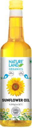 Natureland Organics Cold Pressed Sunflower Oil PET Bottle