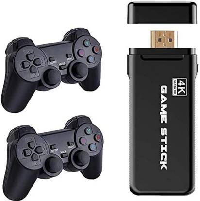 EXtreme USB Wireless Console Game Stick Video Game Console Built-in 3000 Classic Games 8 Bit Mini Retro Controller HDMI Output Dual Player- 4K Ultra HD Game 64 GB