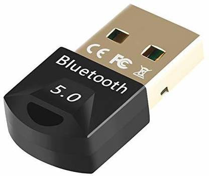 Trustify Bluetooth 5.0 USB Dongle Bluetooth Adapter 5.0 +EDR inbuilt Realtek RTL8761B USB Bluetooth Receiver Dongle for Desktop Laptop Mouse Keyboard Printers Bluetooth Headsets Speakers supports Windows 10 8.1 8 7 XP Vista USB Adapter
