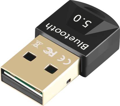 Trustify USB Bluetooth Receiver for Windows 5.0 +EDR inbuilt Realtek RTL8761B USB Bluetooth Receiver Dongle for Desktop Laptop Mouse Keyboard Printers Bluetooth Headsets Speakers supports Windows 10 8.1 8 7 XP Vista USB Adapter