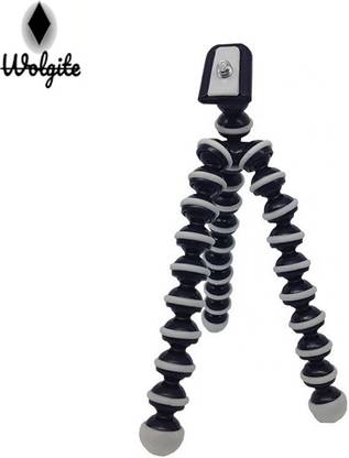 Wolgite Monopod Kit Tripod for Mobile Phone with Phone Mount | Flexible Gorilla Stand for DSLR & Action Cameras for DSLR & Action Cameras Phone Mount For Office, Online Classes Teaching, YouTube Video and More Tripod, Tripod Kit, Tripod