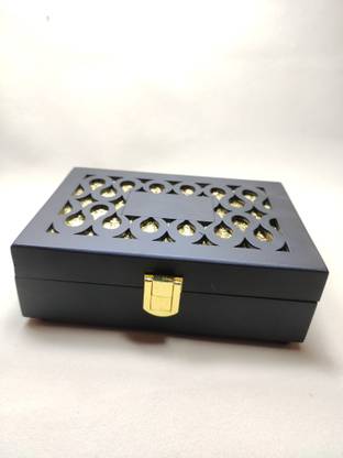 SNAZZY Paint Matt Jewellery Box, Make up Box, Dry fruit Box , Vanity Box Vanity Box