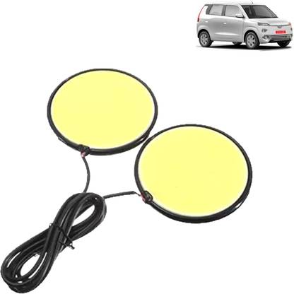 aksmit Car Round DRL LED COB Day Time Running Light Fog Lamp - 2 Pc For Hyryder Fog Lamp Car LED for Toyota (12 V, 42 W)