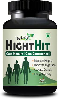NATURAL Hight Hit Ayurvedic Supplement For Increases vitality and energy, relaxation, and strengthened immune system, Helps to grow taller, Increases Height & Bone Mass 100% Herbal