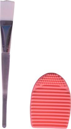 UniTale New High Quality Transparent Clear Handle Bleach Brush Face Mask Brush Face Pack Brush With Multi Use Silicon Egg Brush