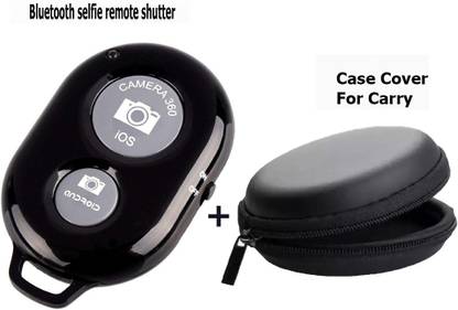 POZUB Remote Controller For Click Selfies Bluetooth Photo Clicker Video Shutter Remote Bluetooth Phone Remote Shutter PZB-5208 Wireless Bluetooth Shutter Remote Control Button Self-Timer Long Distance Camera Phone Selfie Stick Monopod Shutter Bluetooth Remote Controller Shutter Bluetooth Remote Controller Shutter Button For Selfie Click And Portable For Ios, Android Devices  Camera Remote Control