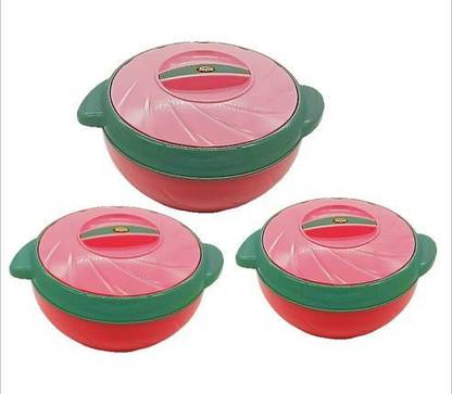 C&S LIFESTYLE Delta Insulated Set Of 3 1200 ML,2000 ML,3500 ML Pack of 3 Thermoware Casserole Set