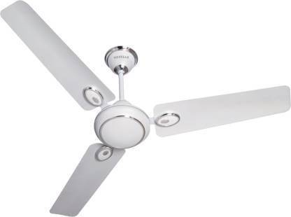 HAVELLS Fusion 1200 mm 3 Blade Ceiling Fan (Silver, P.White, Pack of 1) with 1 Year Warranty 1203 mm Ceiling Fan