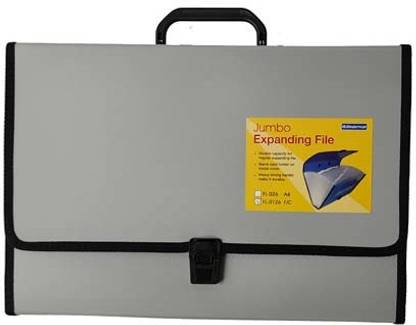 Greeshma Polypropylene Bindermax Jumbo Expanding File Sturdy & Durable with Sewn Edges, 26 Pockets, Strong Handle and Lock Polypropylene Expanding Folder