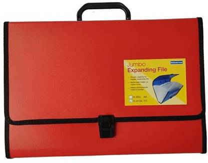 Greeshma Polypropylene Bindermax Jumbo Expanding File Sturdy & Durable with Sewn Edges, 26 Pockets, Strong Handle and Lock Polypropylene Expanding Folder