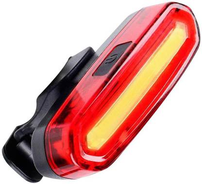 NSV Bicycle LED 7 Mode USB Rechargeable Red and White Super Bright Tail Light LED Rear Break Light