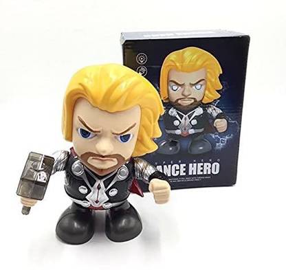 NADDEX Dancing Thor Avengers Electric Dance Hero Robot Figure with LED Light Sound