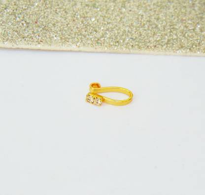 fashion2021 Crystal Gold-plated Plated Brass Nose Ring