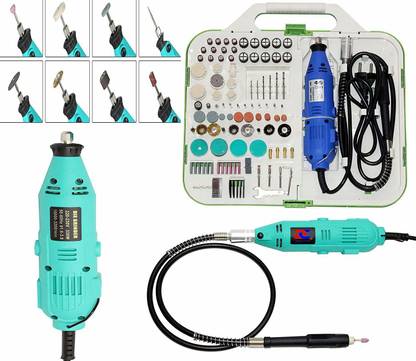 uptodatetools 130W Mini Grinding Machine Engraving Pen Drill Electric Rotary Tool Rotary Bit Set