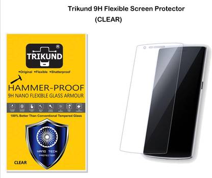 TRIKUND Nano Glass for oneplus 1clear ( 9H flexible glass screen protector (clear)