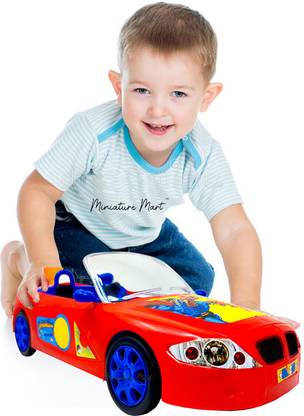 Miniature Mart Open Top Big Size Push and Go Toy Car for Kids Friction Powered Wheels | Good As Gift | Jumbo Size Toy Car | Toys for Toddlers | Suitable for 2,3,4,5,6 Year Boys & Girls