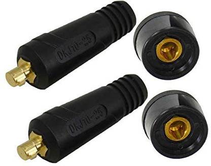 FIREWELD Welding cable connector (Pack of 4) Welding Machine Cable Joint Quick Connectors Wire Connector