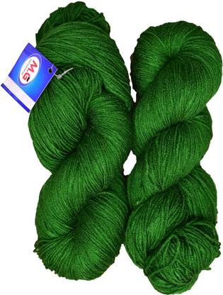 Vardhman Tin Tin Leaf Green (300 gm) Wool Hank Hand knitting wool / Art Craft soft fingering crochet hook yarn, needle knitting yarn thread dye V WE