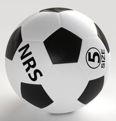 NRSDIMENSIONS Zebra Colour pack of 1 Football - Size: 5