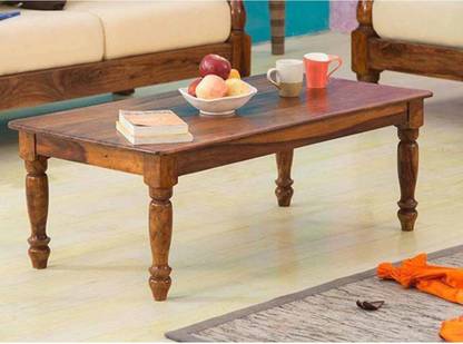CHITRA FURNITURE Solid Wood Sheesham Wood Center/Coffee Table For Living Room, Guest Room Solid Wood Coffee Table
