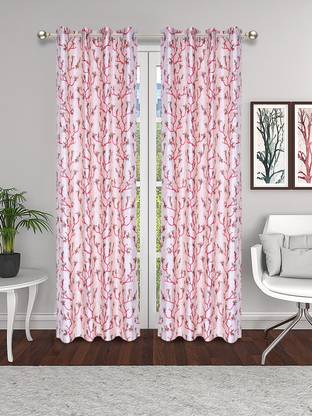 THE CONVERSION 274 cm (9 ft) Long Door Blends Room Darkening Curtain (Pack Of 2)