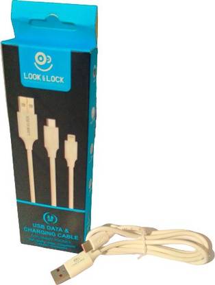 LOOK AND LOCK USB Type C Cable 1 m TYPE C 4 Amp Fast Charging Data and Sync Cable Extra Tough Quick output 5v