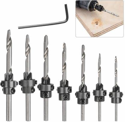 AASONS Soft Metal Chamfering Counter Bits HSS Drill Set